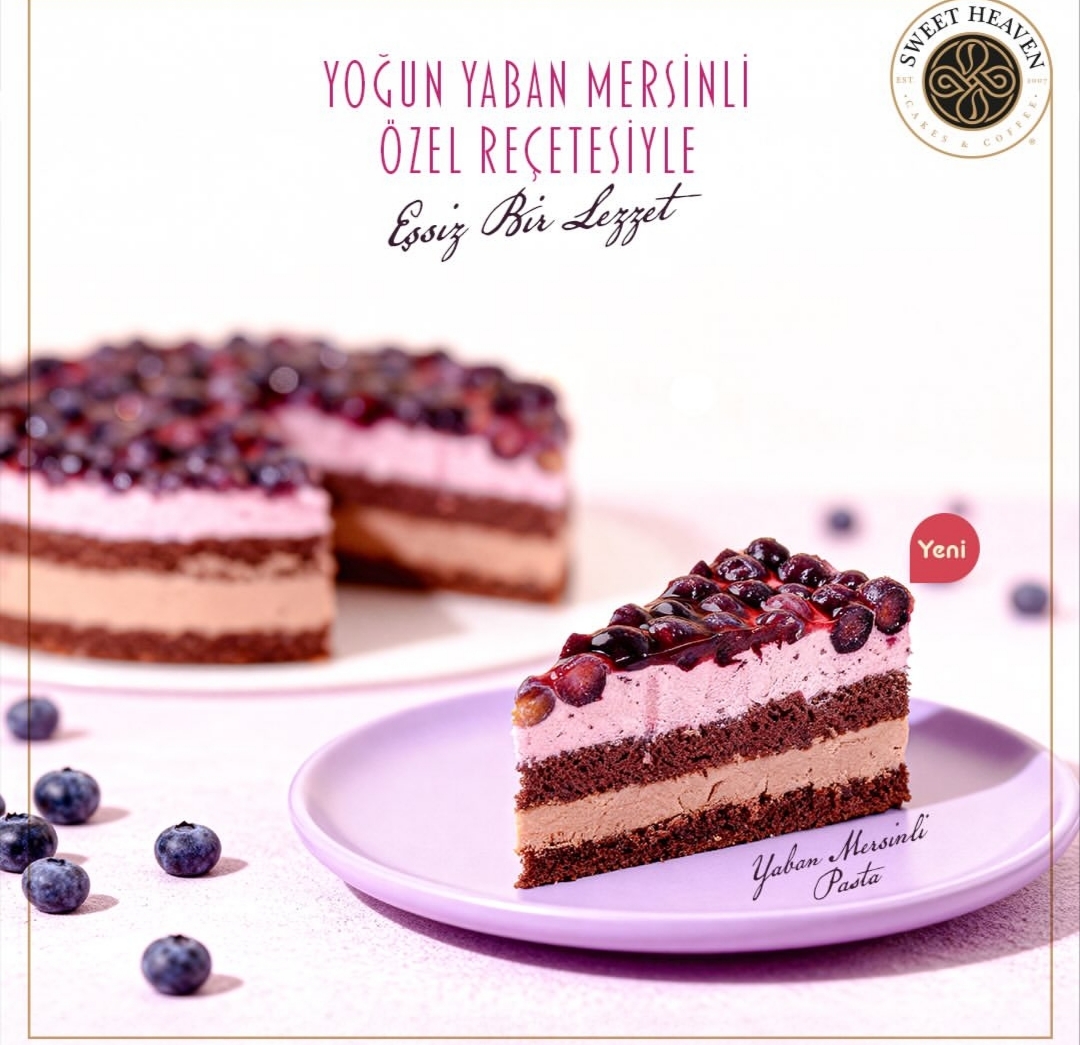 Yaban mersinli pasta