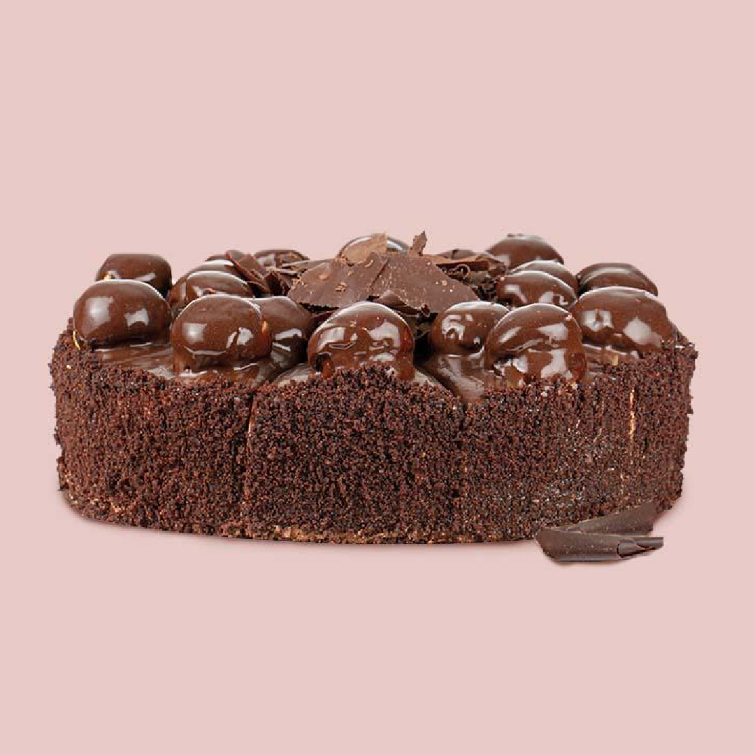 Mono Siyah Profiterollü Pasta